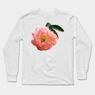 Pink Peony in Sunshine Long Sleeve T-Shirt